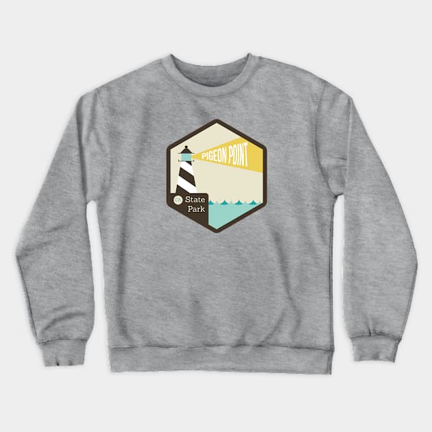 Pigeon Point State Badge Crewneck Sweatshirt by CloudWalkerDesigns